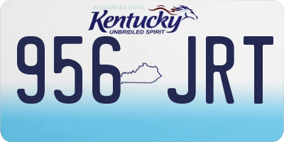 KY license plate 956JRT