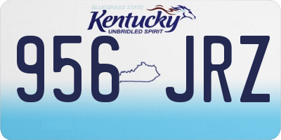 KY license plate 956JRZ