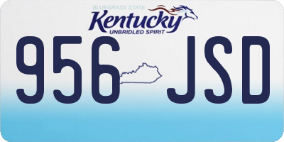 KY license plate 956JSD