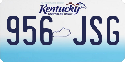 KY license plate 956JSG