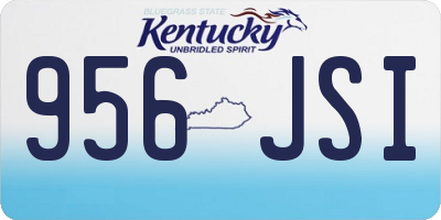 KY license plate 956JSI