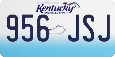 KY license plate 956JSJ