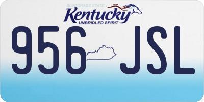 KY license plate 956JSL