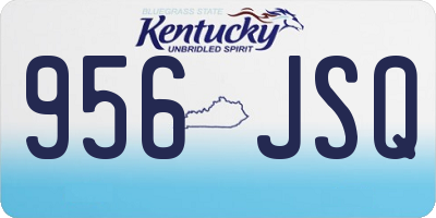KY license plate 956JSQ