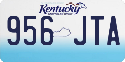 KY license plate 956JTA