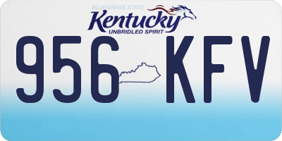 KY license plate 956KFV