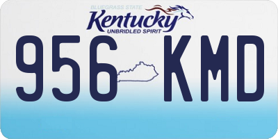 KY license plate 956KMD