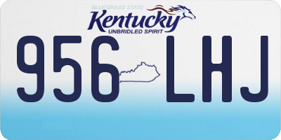 KY license plate 956LHJ
