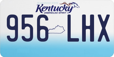 KY license plate 956LHX