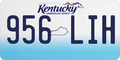KY license plate 956LIH