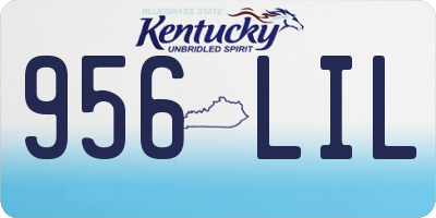 KY license plate 956LIL