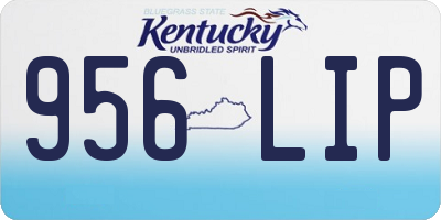 KY license plate 956LIP