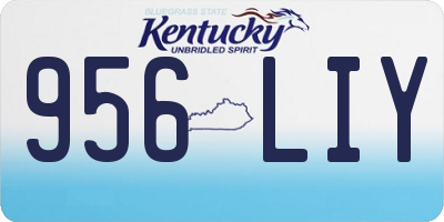 KY license plate 956LIY