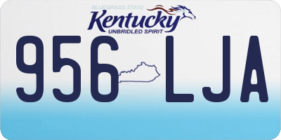 KY license plate 956LJA