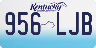 KY license plate 956LJB