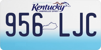 KY license plate 956LJC