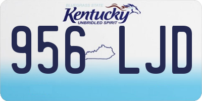 KY license plate 956LJD