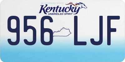 KY license plate 956LJF