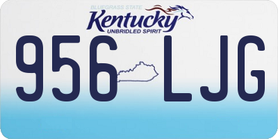 KY license plate 956LJG