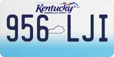 KY license plate 956LJI
