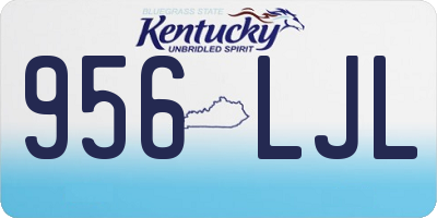 KY license plate 956LJL