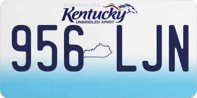 KY license plate 956LJN
