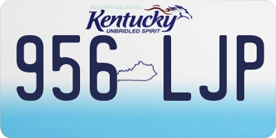 KY license plate 956LJP