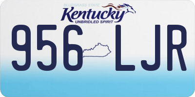 KY license plate 956LJR