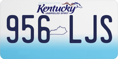 KY license plate 956LJS