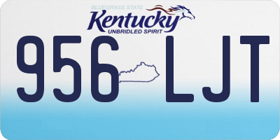 KY license plate 956LJT