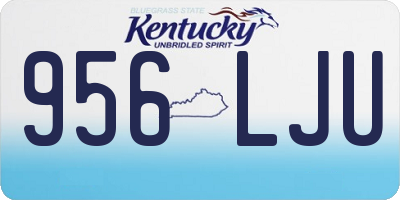 KY license plate 956LJU
