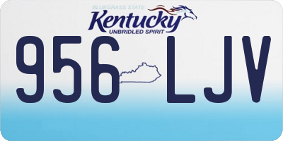 KY license plate 956LJV