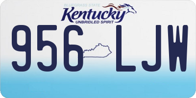 KY license plate 956LJW