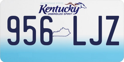 KY license plate 956LJZ
