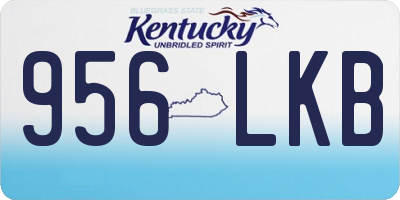 KY license plate 956LKB