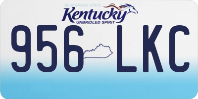KY license plate 956LKC