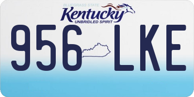 KY license plate 956LKE