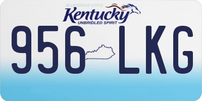 KY license plate 956LKG