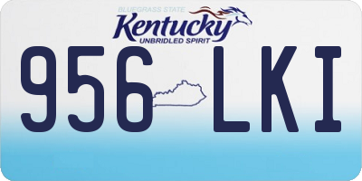 KY license plate 956LKI