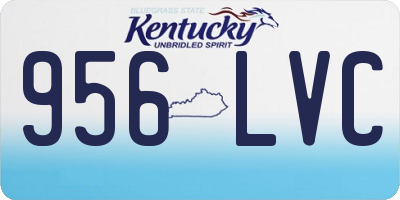KY license plate 956LVC