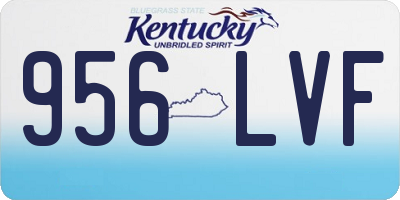 KY license plate 956LVF