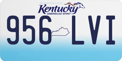 KY license plate 956LVI