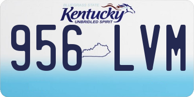 KY license plate 956LVM