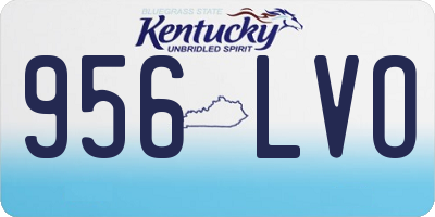 KY license plate 956LVO