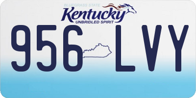 KY license plate 956LVY
