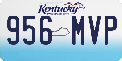 KY license plate 956MVP