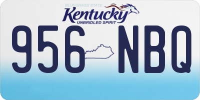 KY license plate 956NBQ