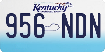 KY license plate 956NDN