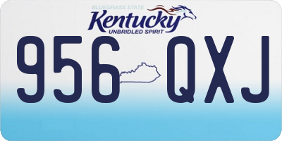 KY license plate 956QXJ