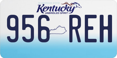KY license plate 956REH